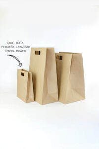 642. Bolsa pequeña ESTÁNDAR en papel KRAFT - 120 gr