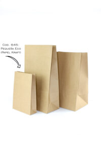 645. Bolsa pequeña ECO en papel KRAFT - 120 gr