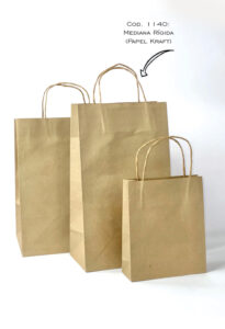 1140 – Bolsa mediana rígida papel kraft 120 grs